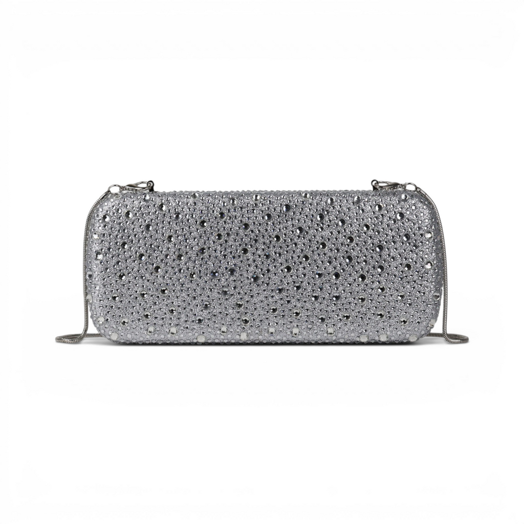 Bolsa Clutch Festa Pedraria Prata