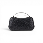 Bolsa de Mão Top Handle Strass Preta