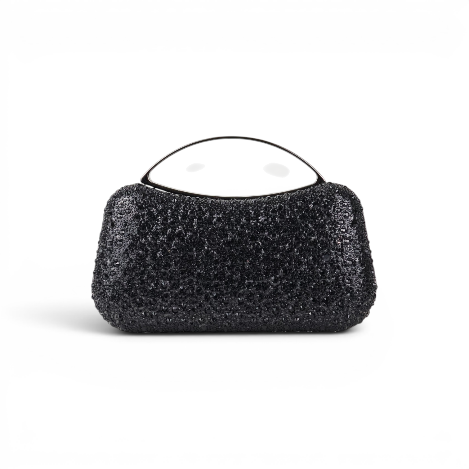 Bolsa de Mão Top Handle Strass Preta