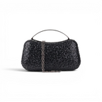 Bolsa de Mão Top Handle Strass Preta