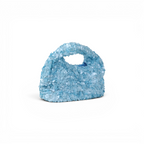 Bolsa Pouch Festa Lantejoula Azul Claro