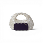 Bolsa Pouch Festa Lantejoula Off White