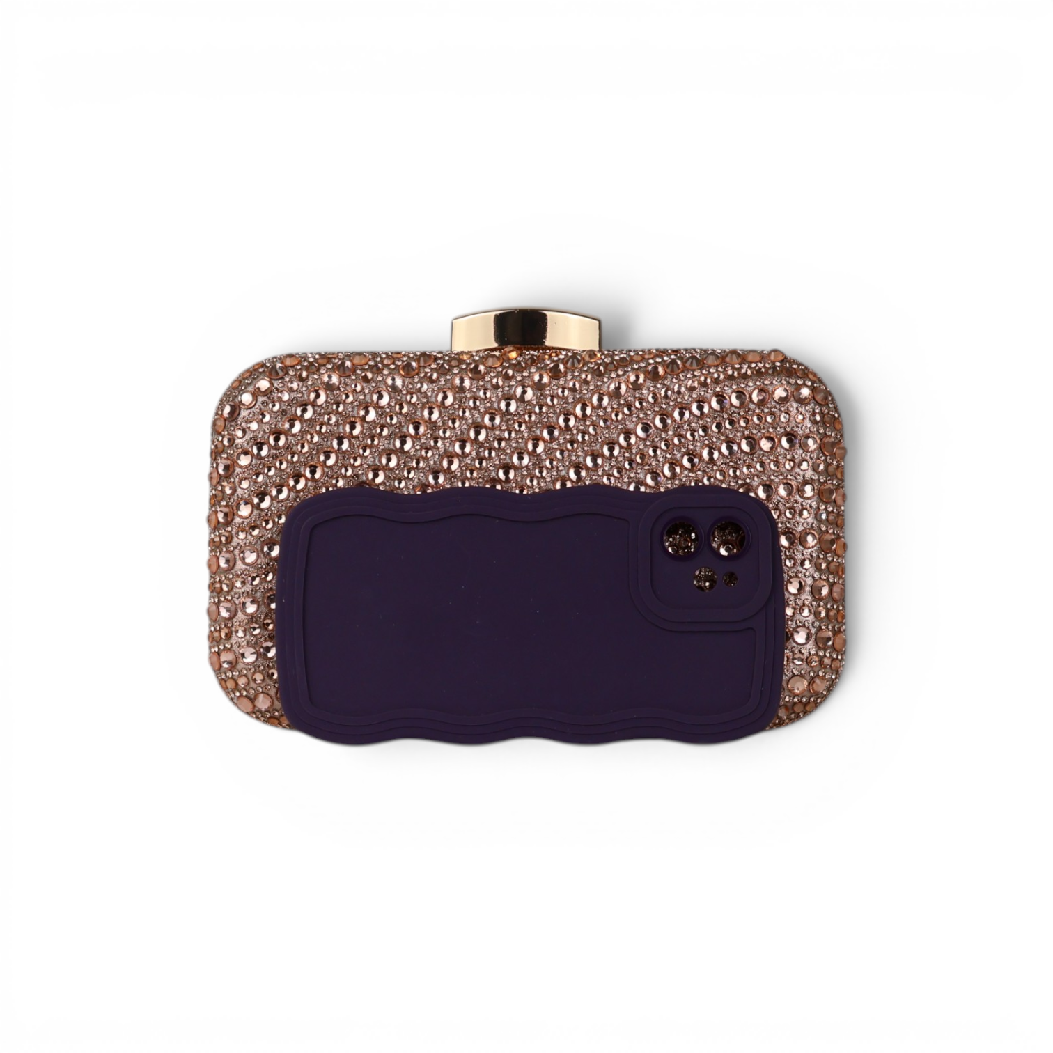 Bolsa Clutch Festa Pedraria Champagne