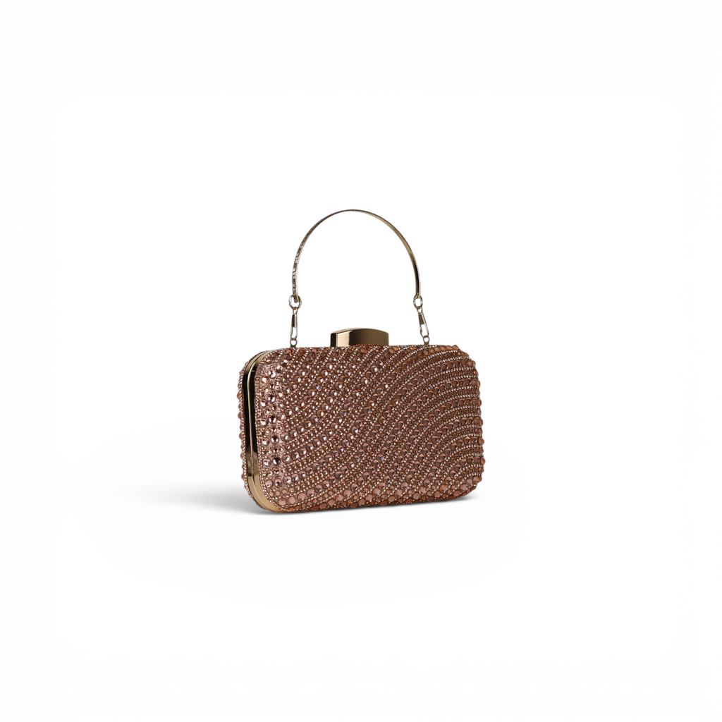 Bolsa Clutch Festa Pedraria Champagne