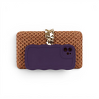 Bolsa Clutch Festa Palha Marrom