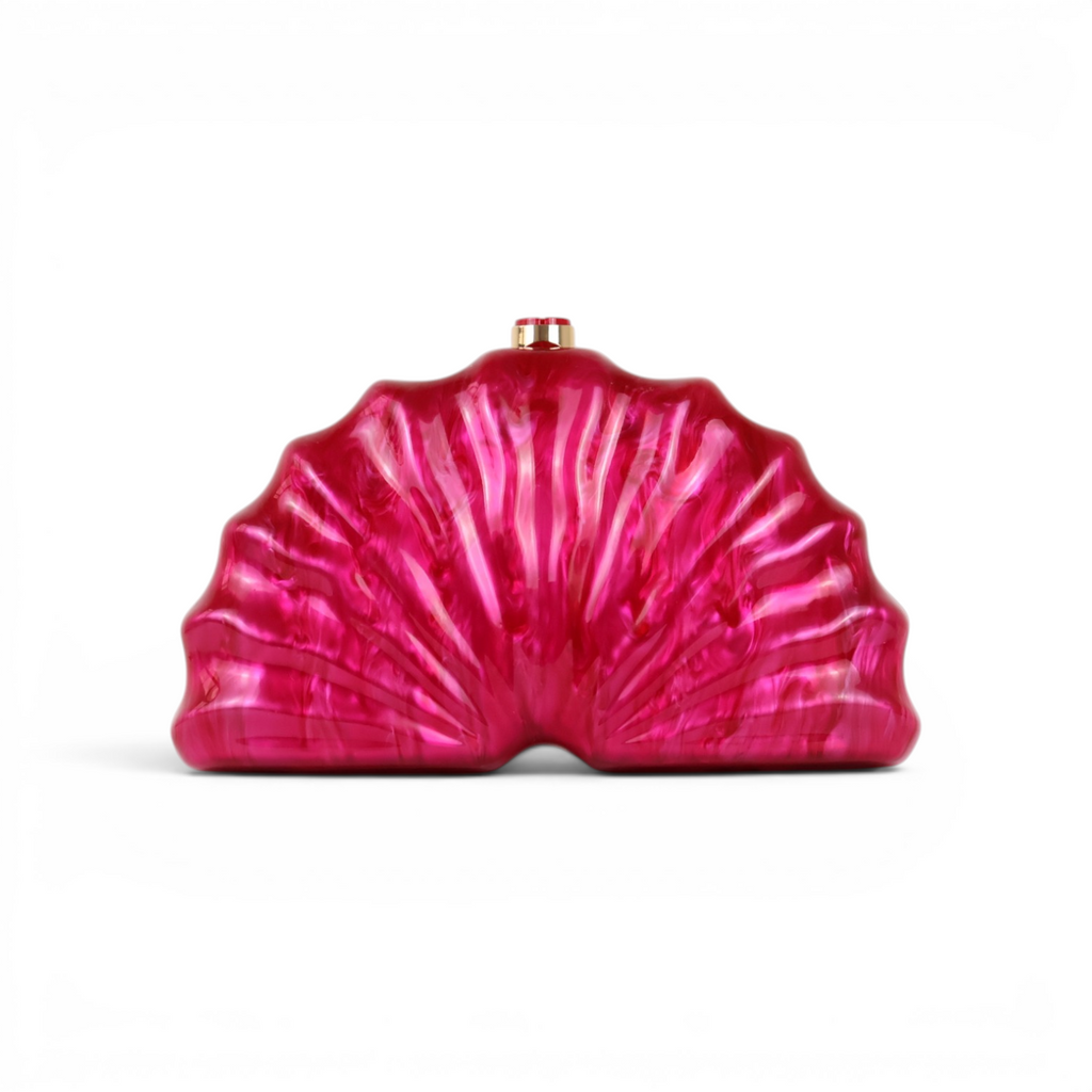 Bolsa de Festa Clutch Acrílico Fúcsia