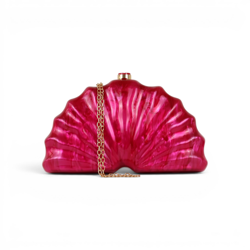 Bolsa de Festa Clutch Acrílico Fúcsia