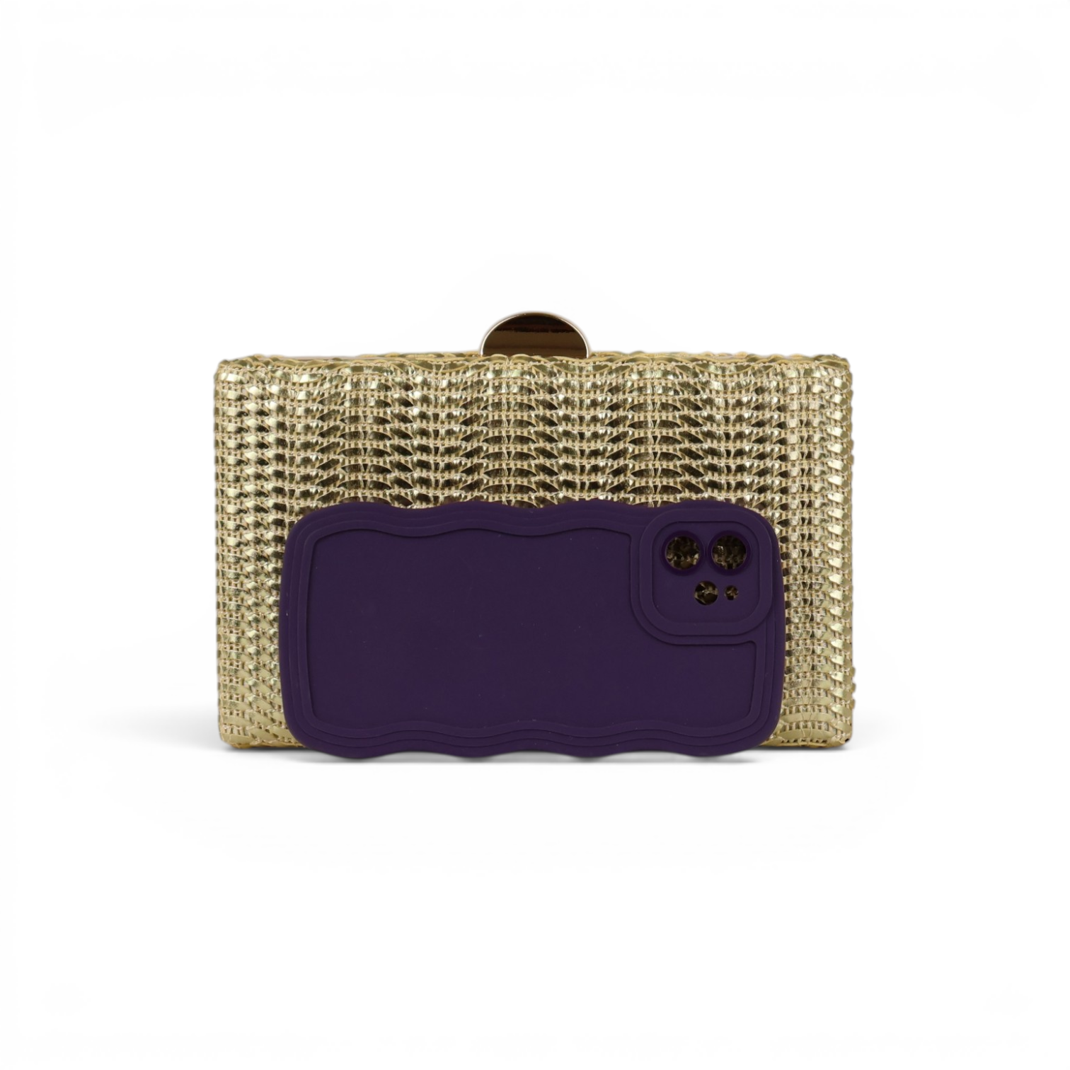 Bolsa Clutch Festa Dourado