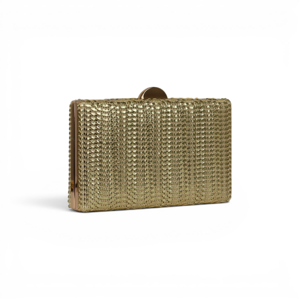 Bolsa Clutch Festa Dourado