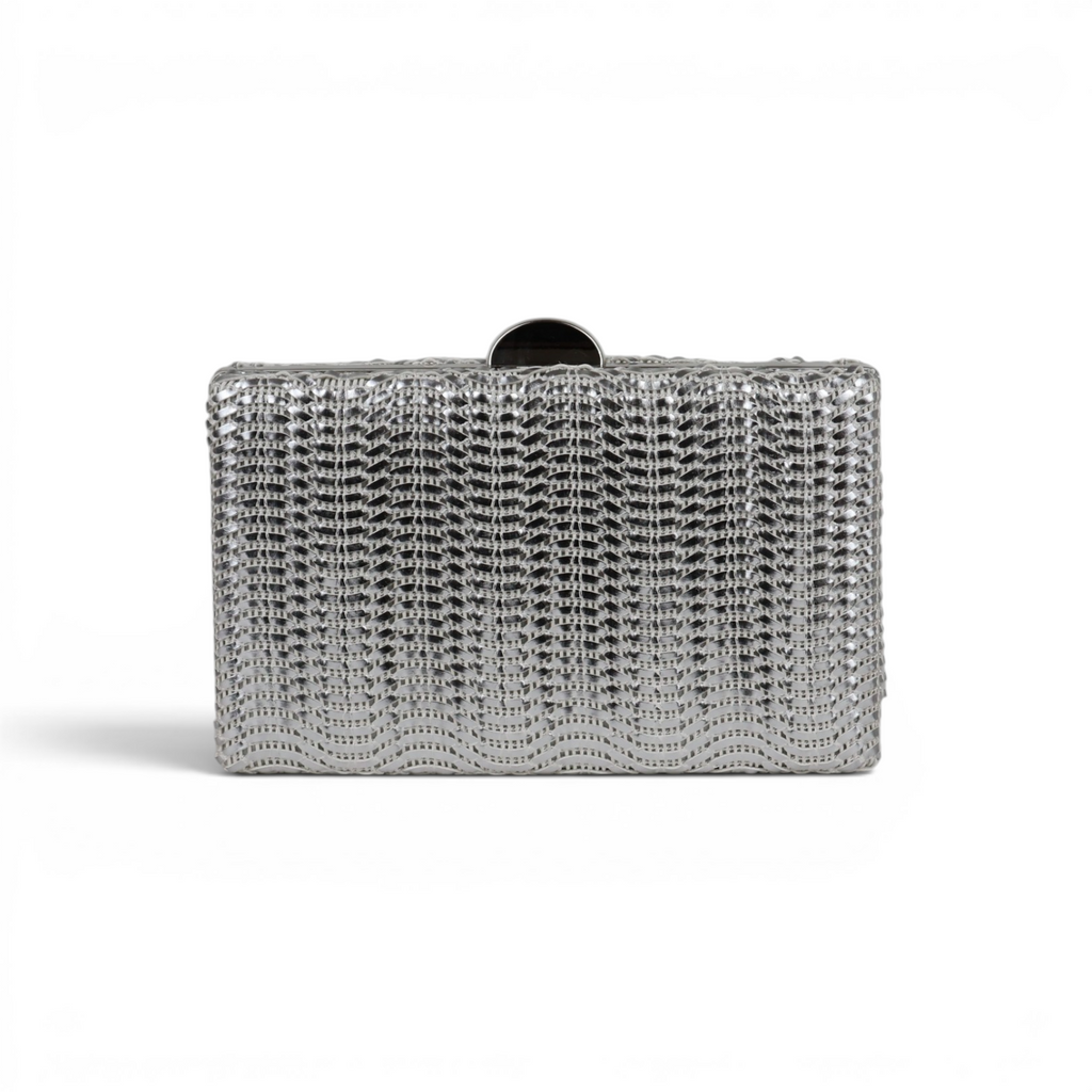 Bolsa Clutch Festa Prata