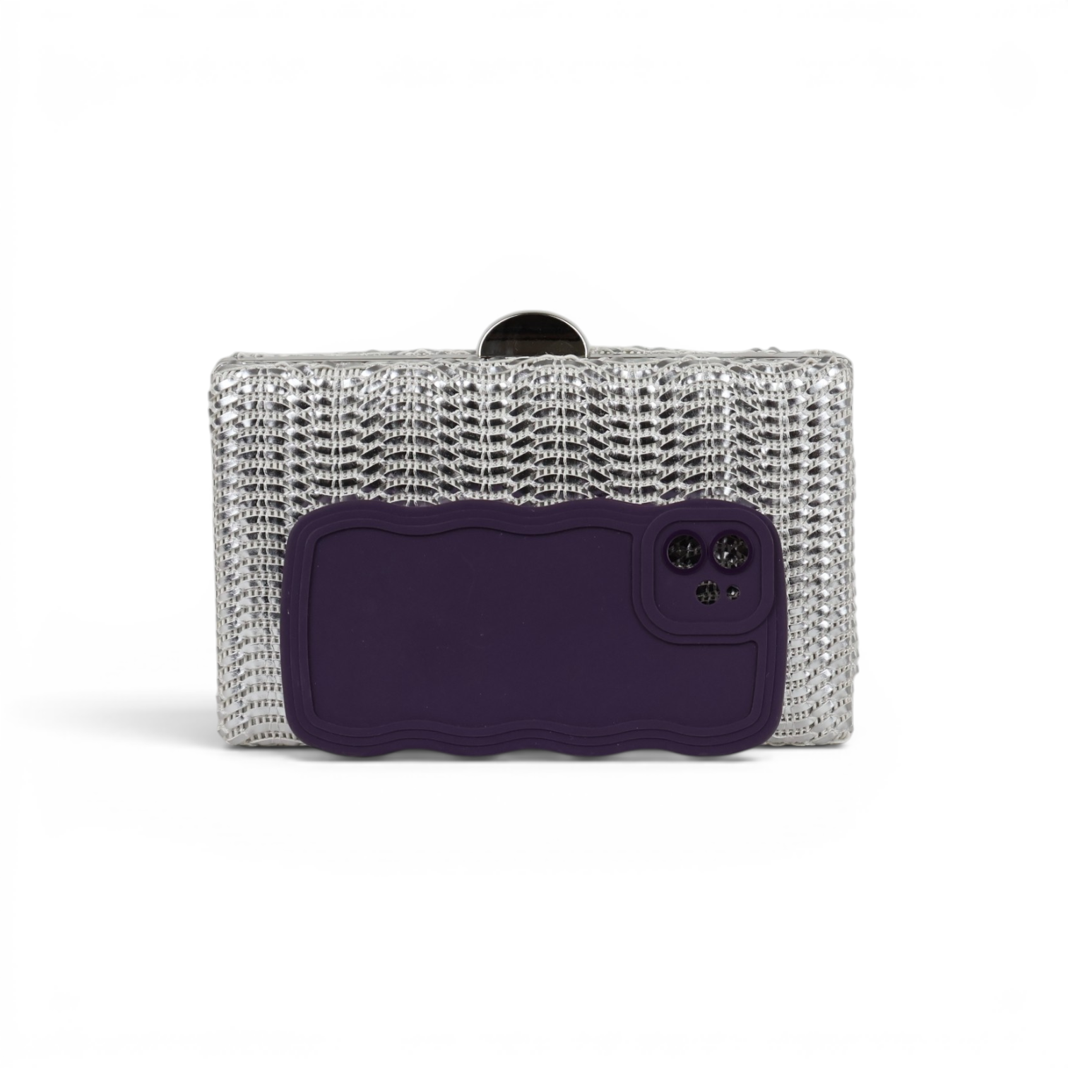 Bolsa Clutch Festa Prata