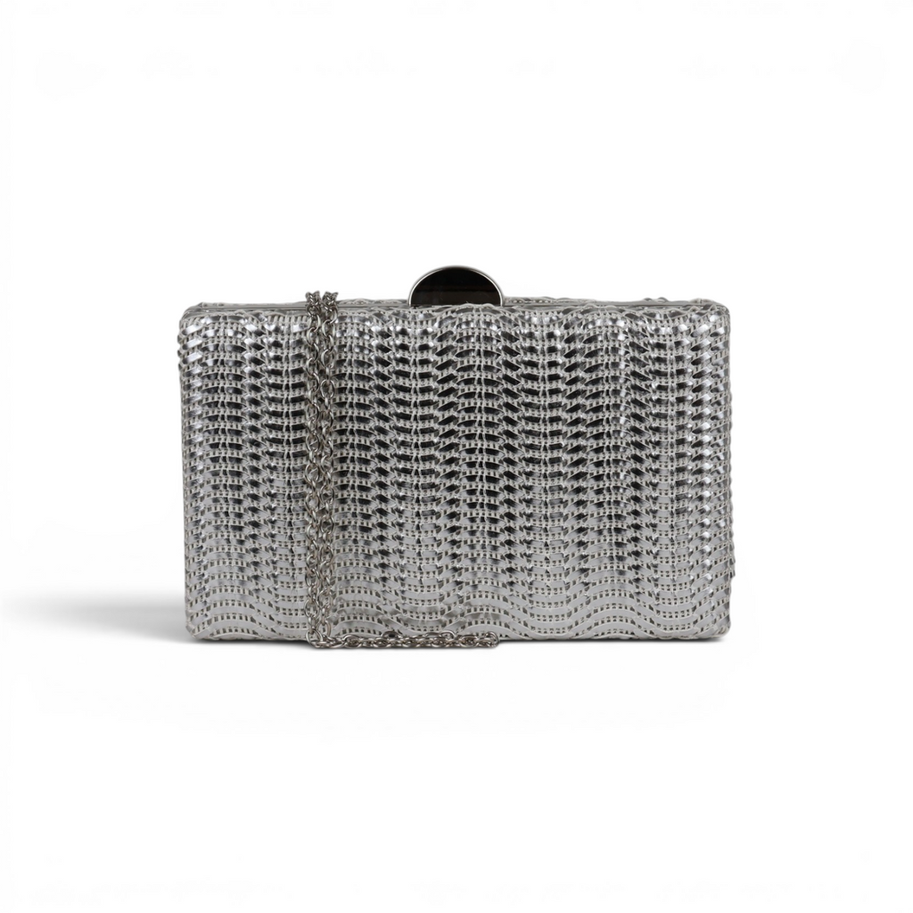 Bolsa Clutch Festa Prata