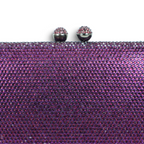 Bolsa de Festa Clutch Pedraria Roxa