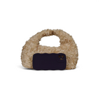 Bolsa Pouch Festa Lantejoula Bege