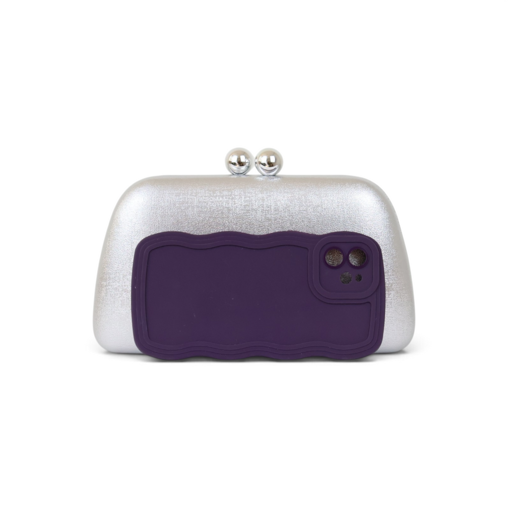 Bolsa Clutch Festa Prata
