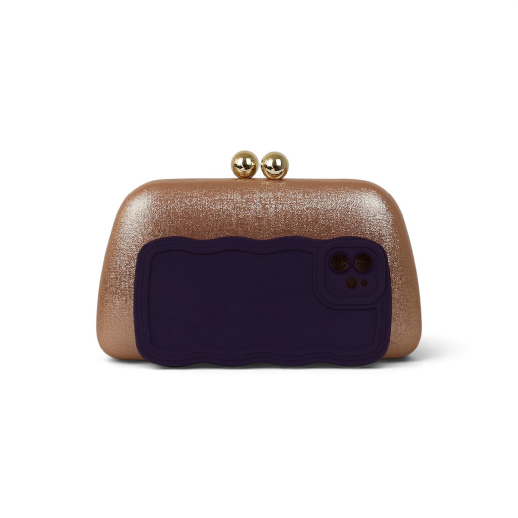 Bolsa Festa Clutch Rosê Gold