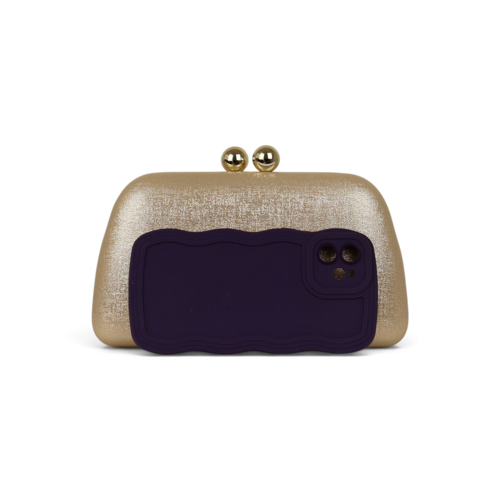 Bolsa Clutch Festa Dourado