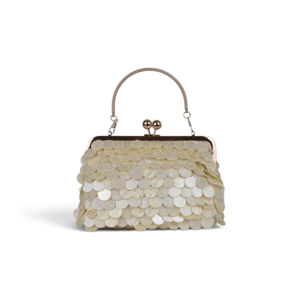 Bolsa Pouch Madreperola Bege