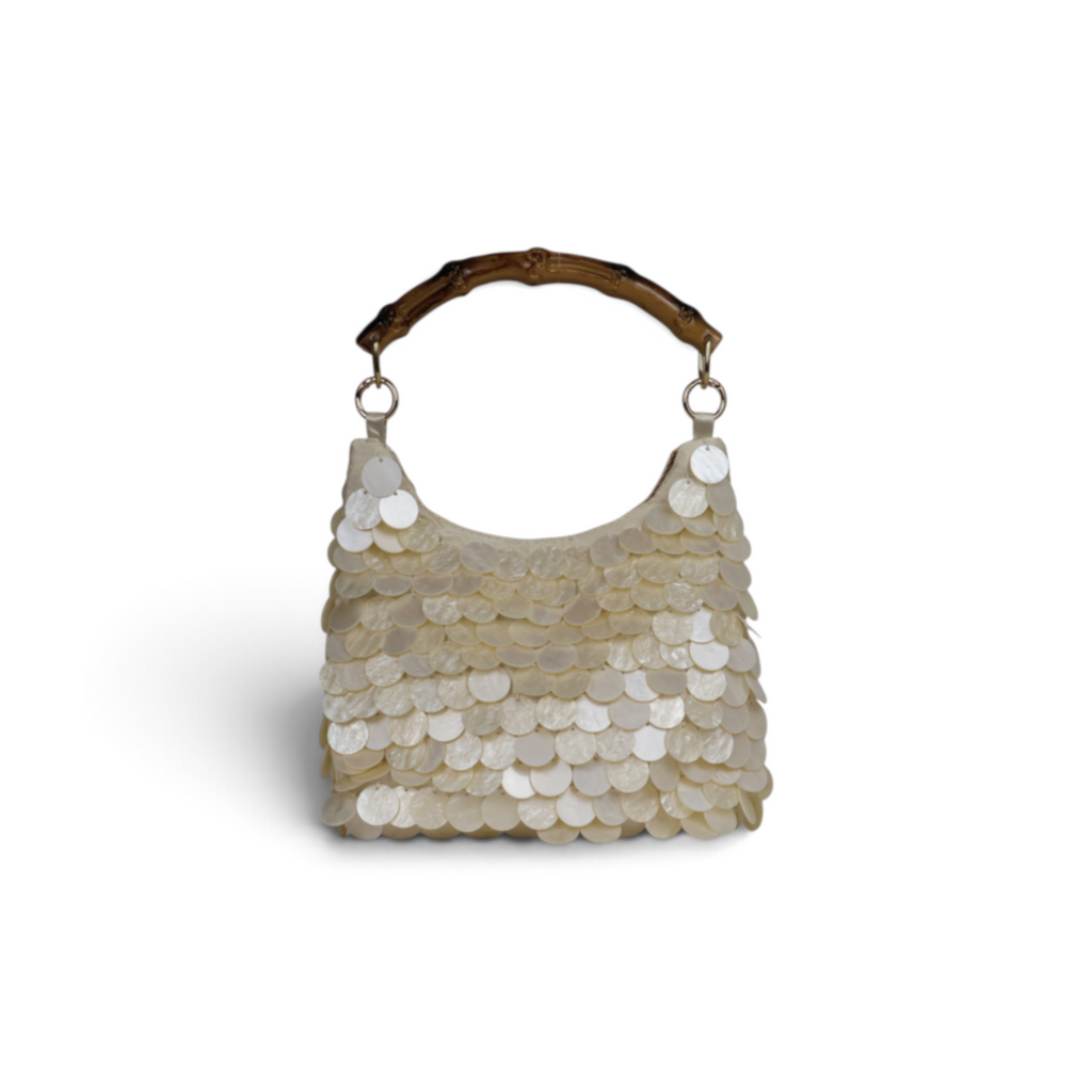 Bolsa Pouch Madreperola Bege