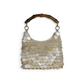 Bolsa Pouch Madreperola e Alça de bambu