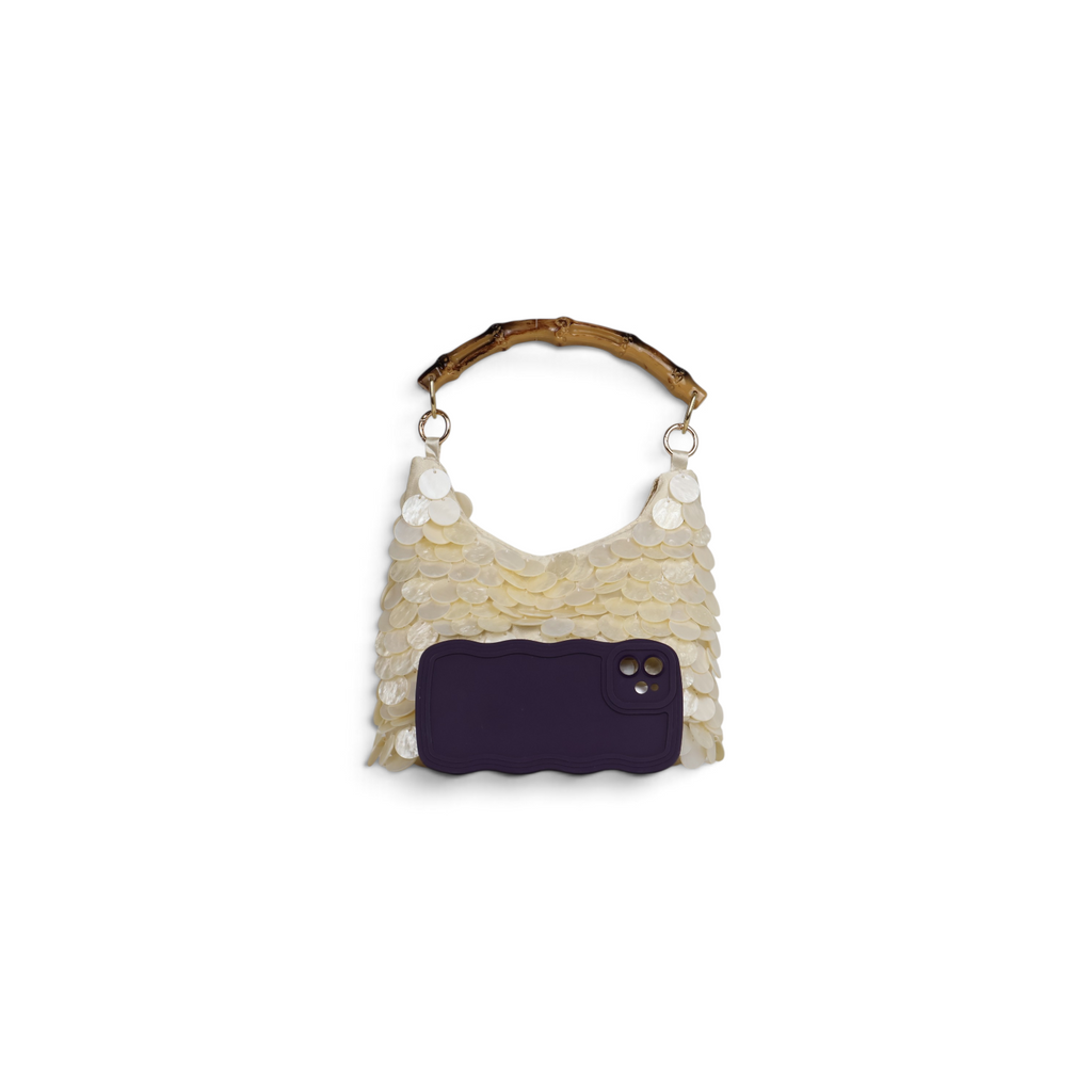 Bolsa Pouch Madreperola Bege