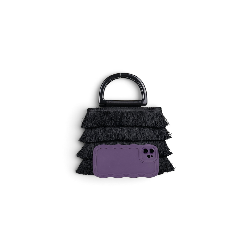 Bolsa de Mão Tassel Preta