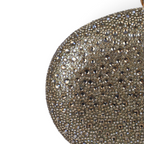 Bolsa Clutch Festa Pedraria Oval Dourada