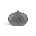 Bolsa Clutch Festa Pedraria Oval Prata