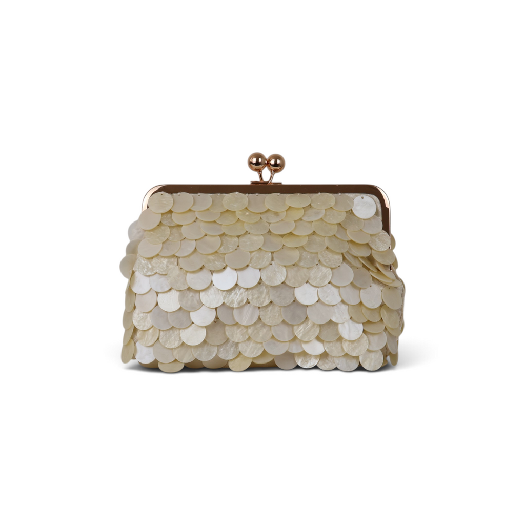 Bolsa Pouch Madreperola Bege