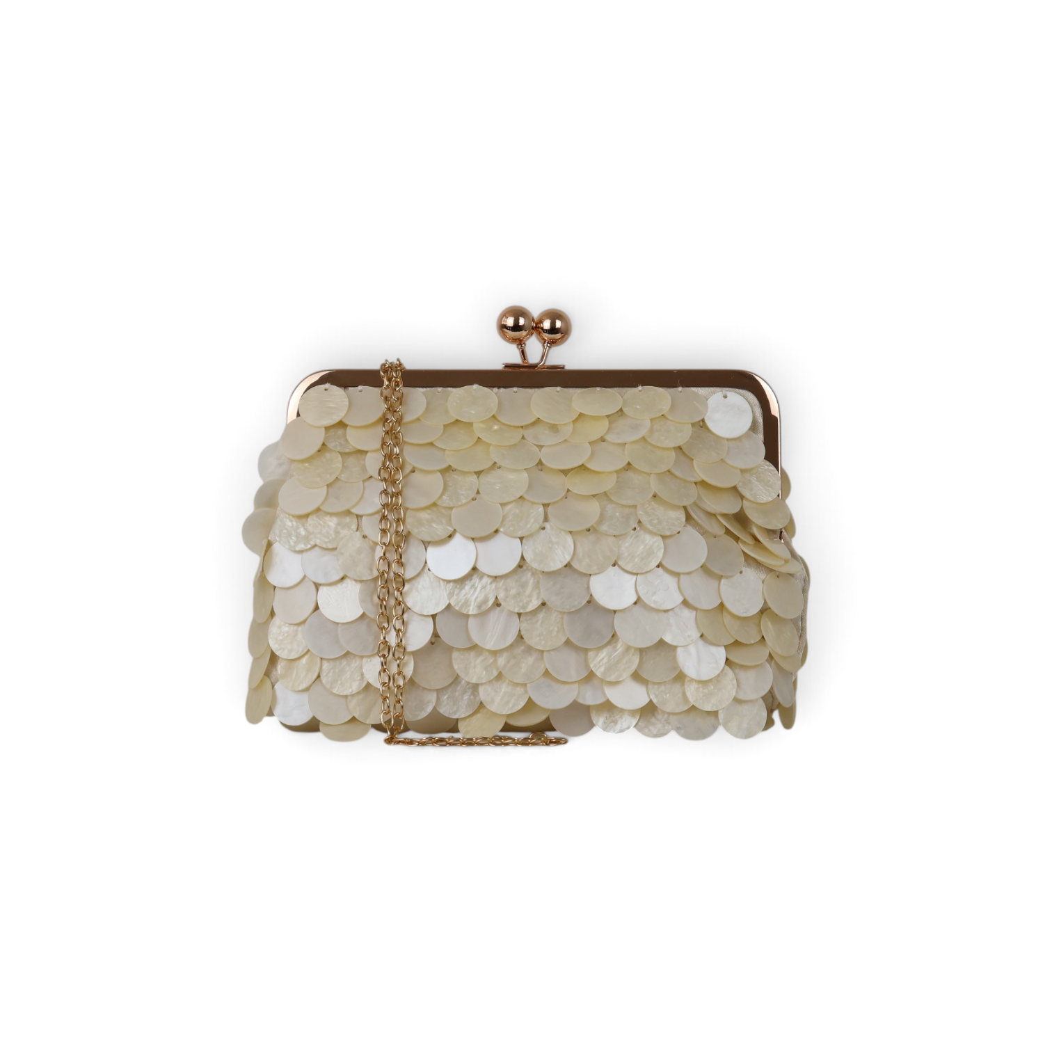 Bolsa Pouch Madreperola Bege