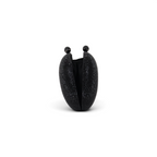 Bolsa Clutch Festa Pedraria Oval Preta