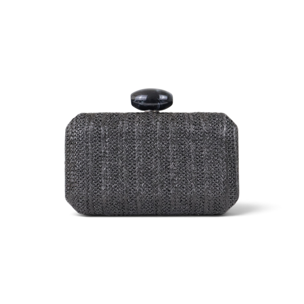 Bolsa Clutch Festa Palha Preta