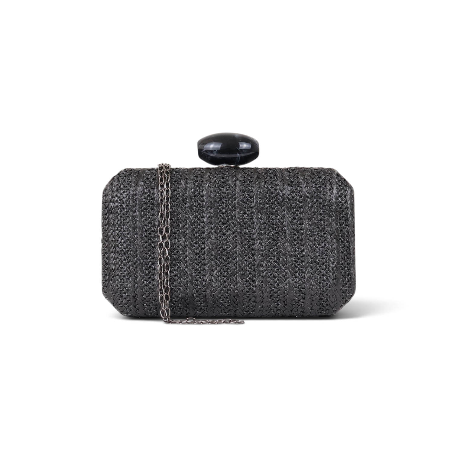 Bolsa Clutch Festa Palha Preta
