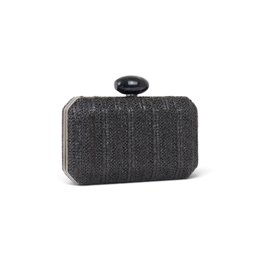 Bolsa Clutch Festa Palha Preta