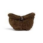 Bolsa Pouch Strass Dourada Escuro