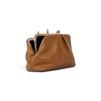 Bolsa de Festa Pouch Bicompartimento Bege Caramelo