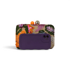 Bolsa Clutch Festa Bordada Flores Laranja
