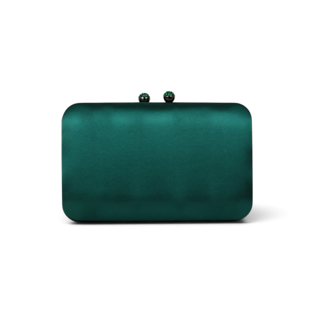 Bolsa Clutch Festa Cetim Verde