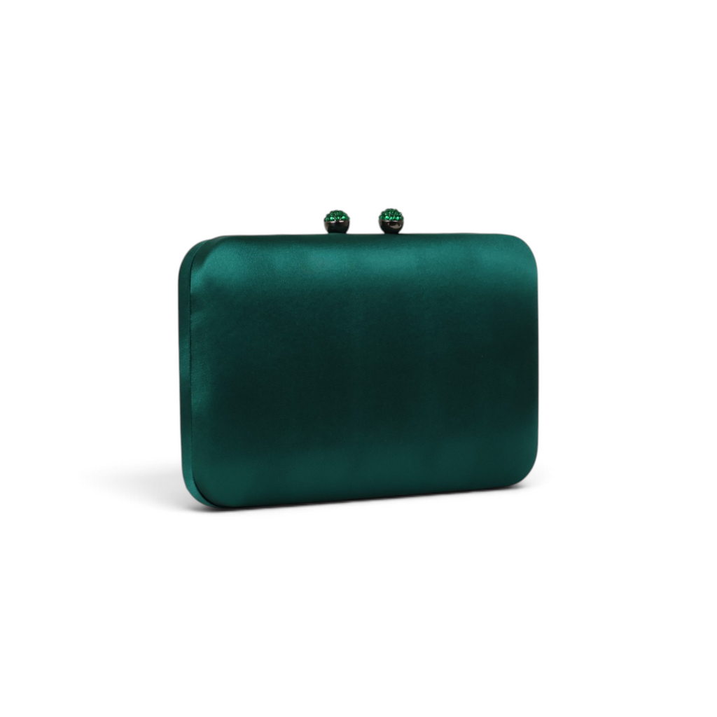 Bolsa Clutch Festa Cetim Verde