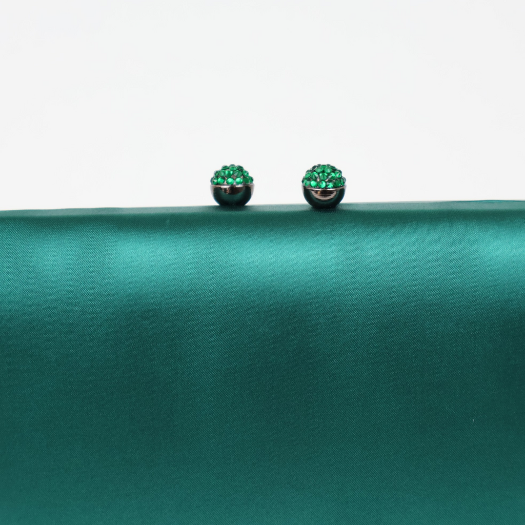 Bolsa Clutch Festa Cetim Verde
