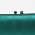 Bolsa Clutch Festa Cetim Verde