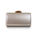 Bolsa Festa Clutch Acrílico Bege Perolado