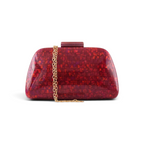 Bolsa Clutch Festa Acrílico Marsala