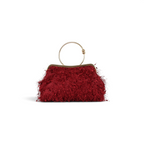 Bolsa Top Handle Franja Vermelha
