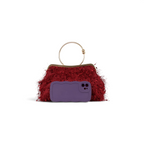 Bolsa Top Handle Franja Vermelha