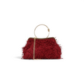 Bolsa Top Handle Franja Vermelha
