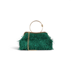 Bolsa Top Handle Franja Verde