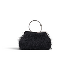 Bolsa Top Handle Franja Preta