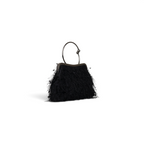 Bolsa Top Handle Franja Preta
