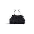 Bolsa Top Handle Franja Preta